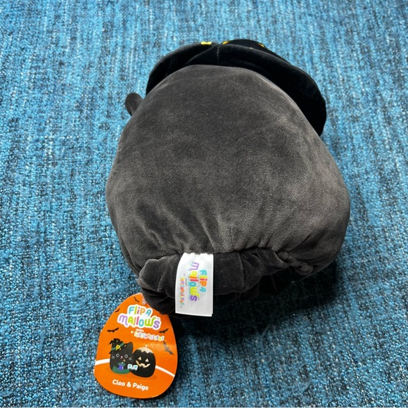 Squishmallows Flip A Mallows Cleo and Paige Black Cat Pumpkin Plush - Picture 3 of 5